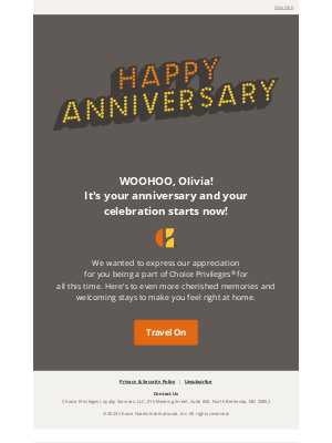 Choice Hotels - Cue the Music and Toss Confetti 🎉...