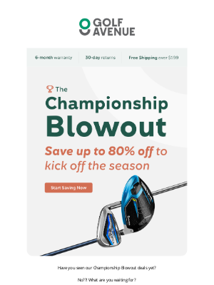 Golf Avenue (Canada) - Limited-Time Deal – Shop Like a Champion!