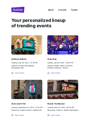 StubHub - Your event lineup: Kimberly Akimbo