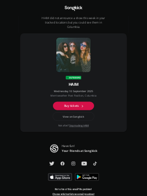 Songkick - On sale now: HAIM