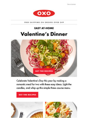 OXO - Craft the perfect Valentine's Day menu