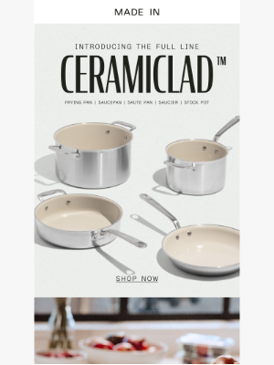 Made In Cookware - NEW CeramiClad™ Shapes: Non Stick Made Even Better!