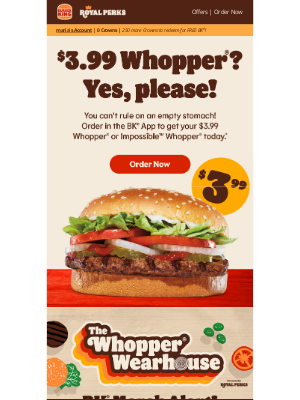 Burger King - 🚨 Don’t miss Whopper Wednesday!