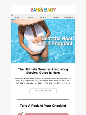 Bambi Baby Store - 🔥 Beat the Heat: Your Summer Pregnancy Survival Guide