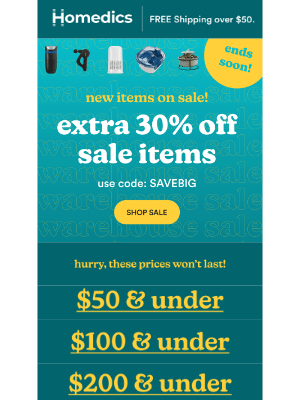 HoMedics - PSA: Extra 30% OFF sale ends soon!💰