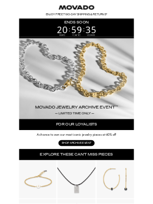 Movado - Last Chance: Jewelry Archive Event