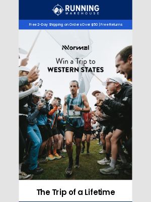 Running Warehouse - Win a Trip to Western States!
