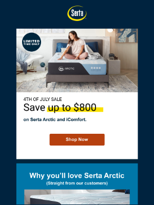 Serta - Serta Arctic will keep you SO COOL