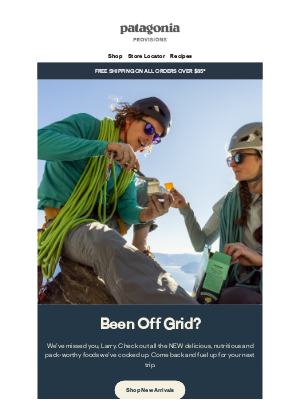 Patagonia Provisions - While you were out there