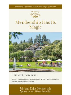 Last Opportunity for Membership Savings on Benson Vale