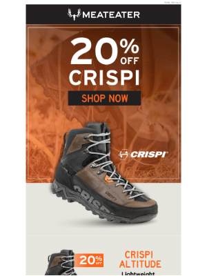 MeatEater - 20% Off Crispi Boots: Just In Time For Father's Day