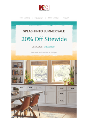 Kitchen Cabinet Kings - Don't Miss Out! 20% Off Cabinets Expires Soon