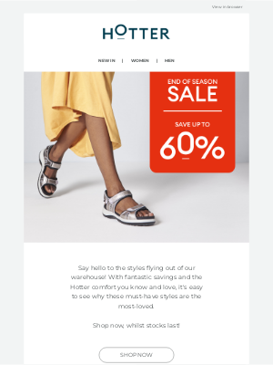 Hotter Shoes - The styles you need with up to 60% off!