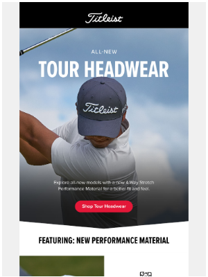 Titleist - 2025 Headwear Featuring All-New Tour Models