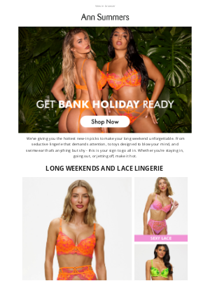 Ann Summers - Make This The Hottest Bank Holiday Yet❤️‍🔥