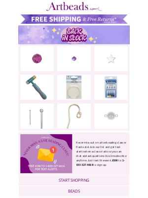 Artbeads - Back in Stock! Customer Favorites Are Back