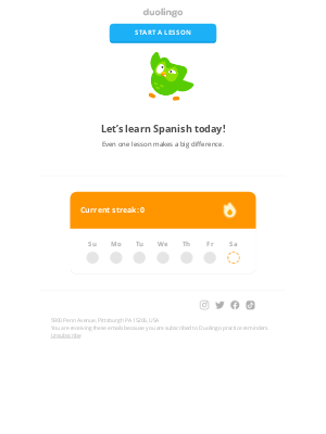 Duolingo - Hi barbara emmi, come join Duo for a quick Spanish lesson!