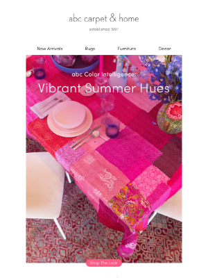 ABC Carpet & Home - Color Intelligence: Summer Hues