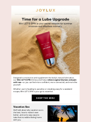 Joylux - Add this to your summer packing list.