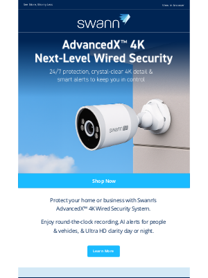 Swann (United Kingdom) - Transform Your Protection with AdvancedX 4K Wired Security