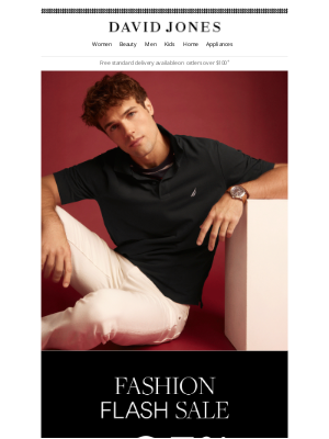 David Jones (Australia) - FLASH SALE | Up To 25% Off Men’s Fashion