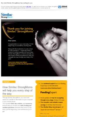 Similac - Welcome to Similac StrongMoms — your baby feeding and nutrition resource