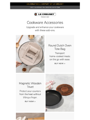 Le Creuset - Upgrade Your Cookware With Accessories
