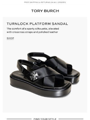 Tory Burch - New: the Turnlock platform sandal