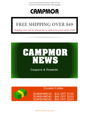 Campmor - Campmor News 📰