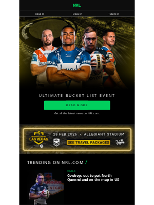 NSW Rugby League (Australia) - Rugby League Las Vegas Festival to Ignite 2026 💥