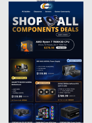 Newegg - 🎮 GPUs, Power Supplies, Computer Cases, Liquid Cooling on Sale