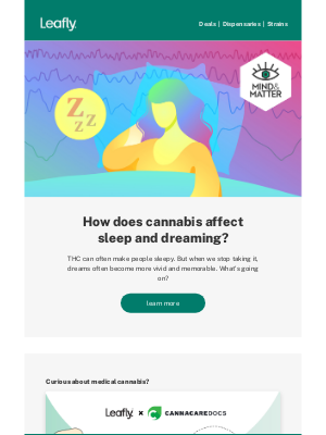 Leafly - Does weed impact your sleep? 😴