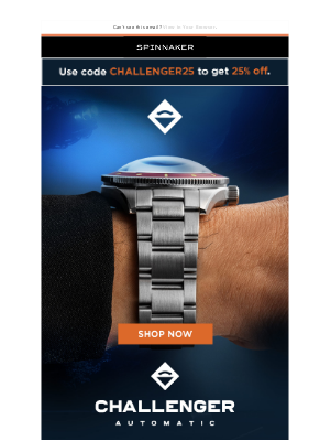 Spinnaker Watches - Own a Piece of the Deep ⏱️