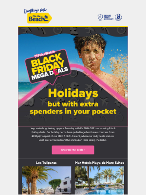 On the Beach (United Kingdom) - Want to save some cash? Black Friday deals from £311pp*