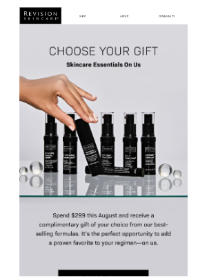Revision Skincare - Your August Gift: Choose from 7 Best-Sellers 🎁