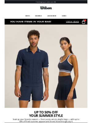 Wilson Sporting Goods Co. - YOUR SUMMER STYLE EVENT IS LIVE