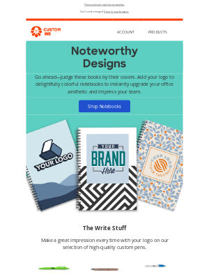 Custom Ink - Power your productivity with notebooks