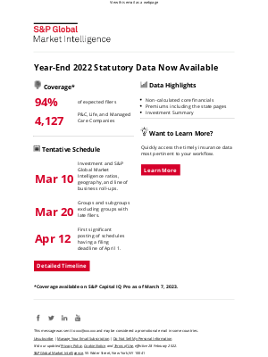 S&P Global - Now Available: Year-End Statutory Insurance Data