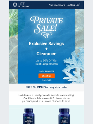 Life Extension - 🏖️ Up to 60% Off: Save BIG Today!