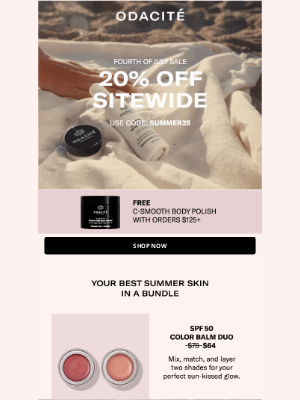 Odacité - Don’t miss the Fourth of July Sale!