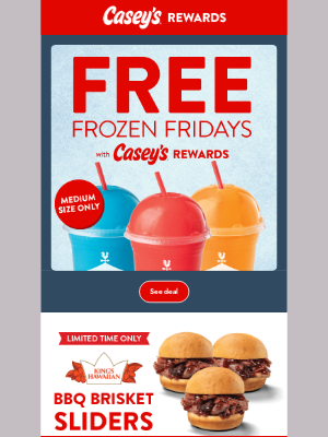 Casey’s General Stores - Free Frozen Friday🤩