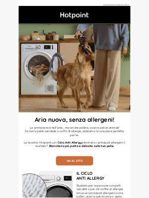 Hotpoint (Italy) - Dì addio agli allergeni con il ciclo Anti Allergy