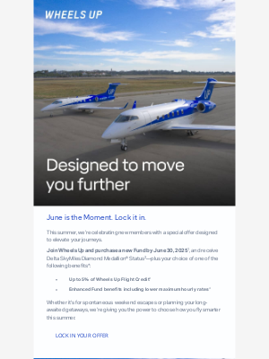 Wheels Up - Fly smarter this summer – fund now, fly with more