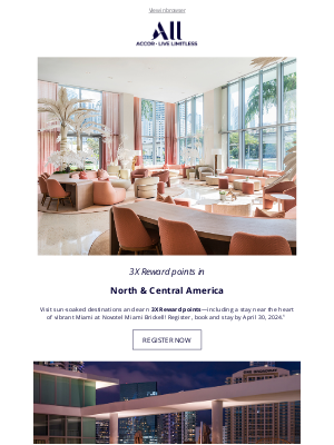 Fairmont Hotels - Escape to Miami with 3X Reward points, Herbert