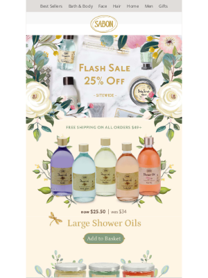 Sabon NYC - ⚡️ Going Going Gone| 25% Off Sitewide ⚡️