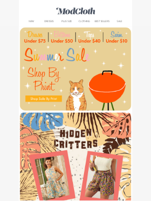 ModCloth - Saturday’s special: waffles, fruit & up to 75% off Mod magic🪄