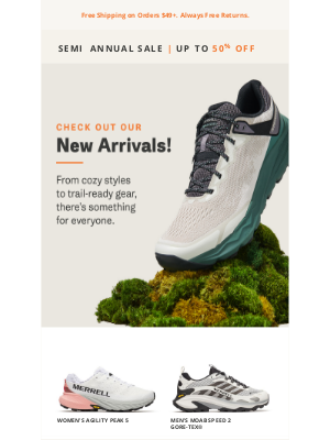 Merrell - Just In: Fresh arrivals have hit the trails