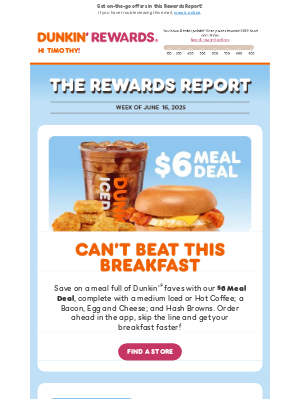 Dunkin' Donuts - Start off summer with loads of savings ☀️💰