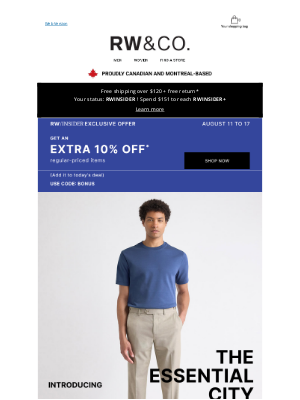 RW&CO.(Canada) - New & Improved: The Wool City Pant (now 69.90)
