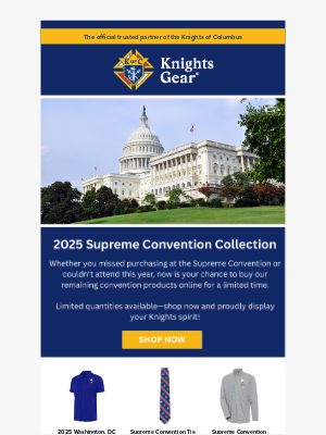 KnightsGear - Now Live: 2025 Supreme Convention Items